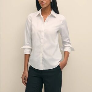 Brooks Brothers Classic Fit Non-Iron Stretch White Button-Up Shirt